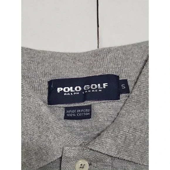 Polo Golf Ralph Lauren Collared Short Sleeve Shirt Mens Size S Gray - Picture 2 of 5